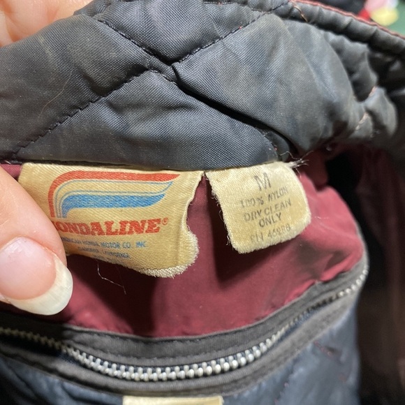 VTG 70s Hondaline Honda Racing Pit Crew Team Issued Quilt Lined​​​ - Picture 9 of 9